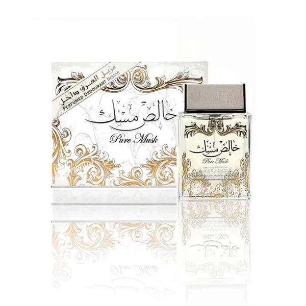 Buy Lattafa Lattafa Pure Musk (Khalis Musk) 100ml Eau De Parfum + 50ml Free Deodrant Online in India - Original Men's Perfume