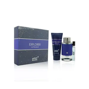 Buy Mont Blanc Mont Blanc Explorer Ultra Blue Set - EDP Spray 100ml + EDP Spray 7.5ml + Shower Gel 100ml Online India - Original Men's Perfume