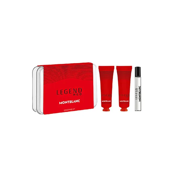 Buy Mont Blanc Mont Blanc Legend Red Grooming Kit Of 3Pcs - EDP 7.5ml + Face Cream 30ml + Cleansing Gel 30ml Set Online in India - Original Men's Perfume