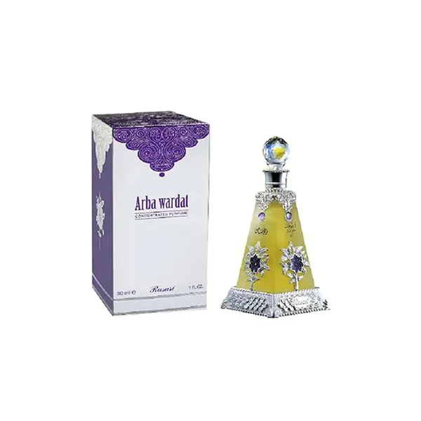 Buy Rasasi Rasasi Arba Wardat 30 ML - Alcohol Free Arabic Concentrated Perfume Oil | Attar Fragrance For Men And Women (Unisex Online in India - Original Men's Perfume